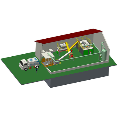 100T/Day Large Scale Waste Disposal Equipment Restaurant Composting Production Line