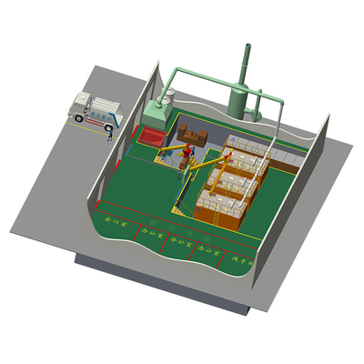 100T/Day Large Scale Waste Disposal Equipment Restaurant Composting Production Line