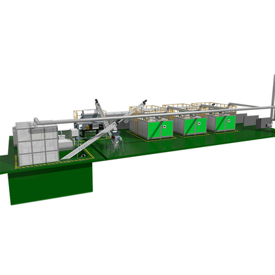 20T Organic Waste Management System 20 Tons/Day Bio Waste Composting