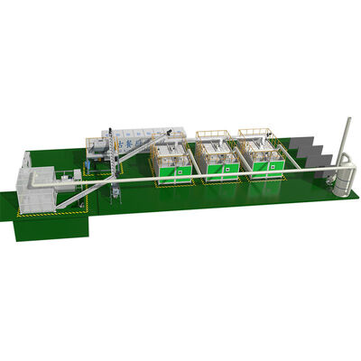 Customized Power 24H Processing Cycle Fully Automatic PLC Control Large Capacity Food Waste Composting System Microbial Wastes