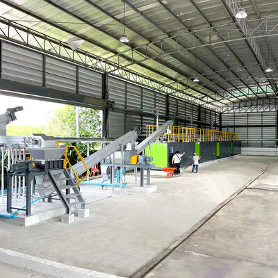 Customized Power 24H Processing Cycle Fully Automatic PLC Control Large Capacity Food Waste Composting System Microbial Wastes