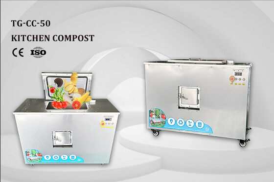 TOGO TG-CC-50 Stainless Steel 304 Organic Waste Composter with 50kg Capacity and 21-24 Hours Processing