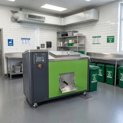 TOGO 80KG/D Commercial Food Waste Disposer with Fully Automatic PLC Control for Fermentation & Deodorization