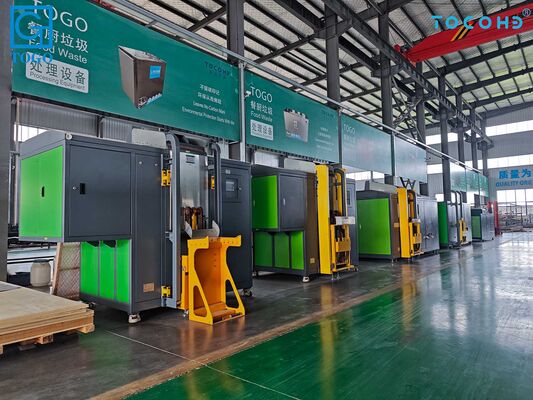 TOGO TG-CC-200S 200kg/day Food Waste Disposer with Odorless Operation and PLC-Controlled Kitchen Waste Composting Machine