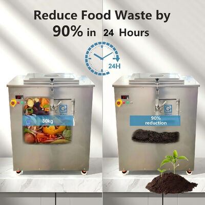 TOGO 30 kg Capacity Kitchen Waste Composting Machine with 21-24 Hours Processing and Stainless Steel Construction