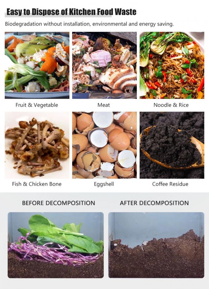 2KG Kitchen Waste Food Waste Composting Machine For Home